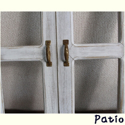 エイジングアンティーク調木製フェイクウィンドウ　窓枠タイプ 4枚目の画像