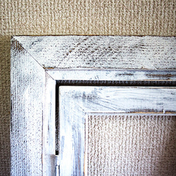 エイジングアンティーク調木製フェイクウィンドウ　窓枠タイプ 5枚目の画像