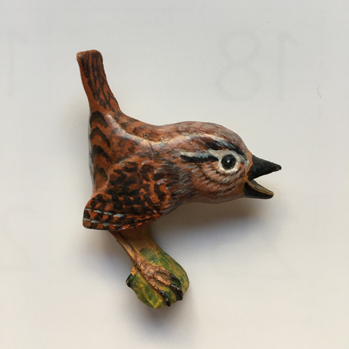バードカービング(ミソサザイ) ミソサザイ その2 バードカービング(Bird Carving) 野鳥彫刻