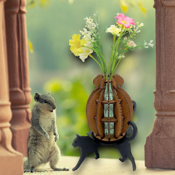 パイナップル花瓶★猫★ペットサロン★リビング★ペットショップ★開店祝い★動物病院★ギフト