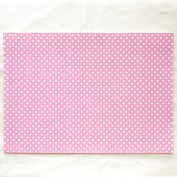 水玉　ルミナスイエロー×ピンク　デザインペーパー　A4 3枚目の画像