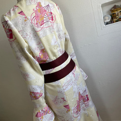 (販売済)扇花和服❤︎リアップワンピース 5枚目の画像