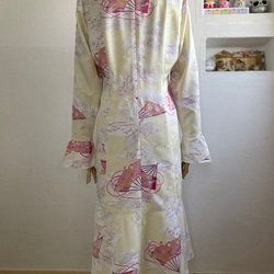 (販売済)扇花和服❤︎リアップワンピース 8枚目の画像