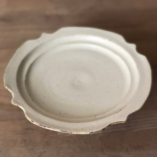 白い陶器のコンポート皿（小） 中皿 peace piece 通販 15373035