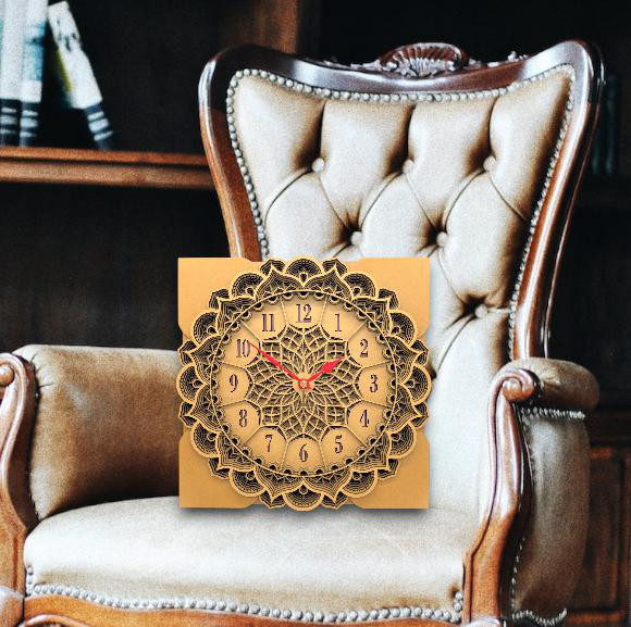 エレガント掛け時計★リビングインテリア★ハンドメイド★木製掛け時計★新築祝い★開店祝い★結婚祝い★匠★オンリーワン