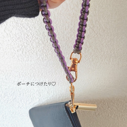 フラットハンドストラップ/29色から選べる/パラコード /スマホストラップ/シンプル/軽量/上品/受注製作 10枚目の画像