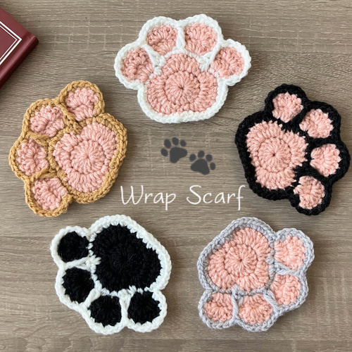 肉球コースター☆アクリルたわしにもなります その他キッチン小物