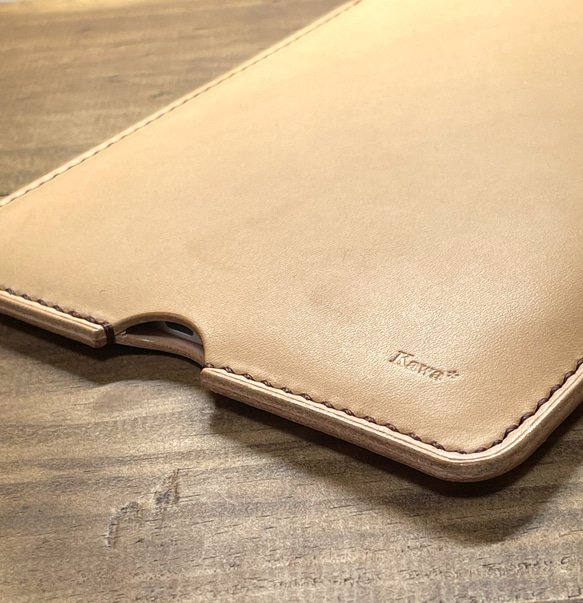 【色: モカ】Leather iPad Case 本革 スリーブケース iPad