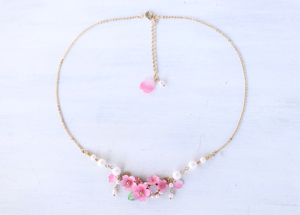 Sakura Shararin* 項鍊花，禮物，粉紅色，春天 第7張的照片