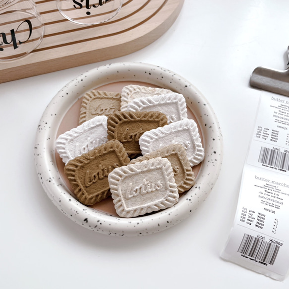 3点set ファットクッキー(ランダム3カラー) /// 韓国インテリア オブジェ  アクセサリー プレート 3枚目の画像