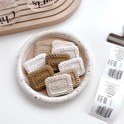 3点set ファットクッキー(ランダム3カラー) /// 韓国インテリア オブジェ  アクセサリー プレート 2枚目の画像