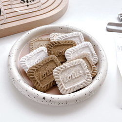 3点set ファットクッキー(ランダム3カラー) /// 韓国インテリア オブジェ  アクセサリー プレート 4枚目の画像