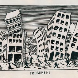 ◆RE:PUBLIC. -Erdbeben- (around 1922) ピンバッチ　アート　グラフィック 2枚目の画像