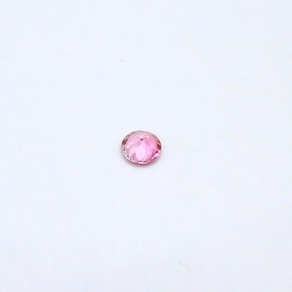 天然石 ルース 裸石 素材 ピンクトパーズ（処理石） 0.28ct 約4mm collection-gems29 3枚目の画像
