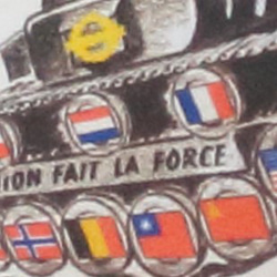 -L&#39;Union faite la force...（1940 年 5 月）別針徽章藝術圖形 第3張的照片