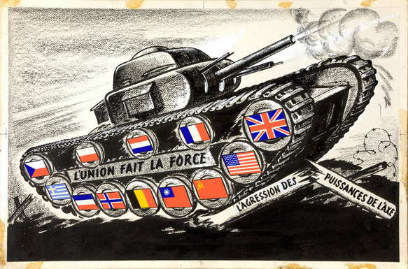 -L'Union faite la force..... (May 1940) ピンバッチ　アート　グラフィック 2枚目の画像