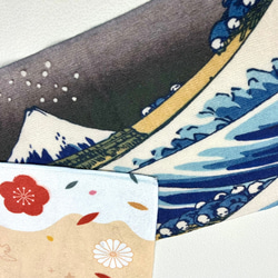 聖誕禮物【可客製化】 達摩兔富士山與浮世繪運動毛巾 第5張的照片