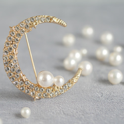 ゴールドパールブローチ K18ピンブローチ/バロックパール ブローチ atelieriride 通販 735429