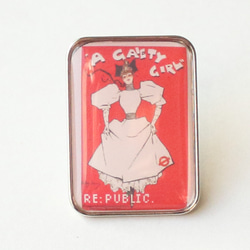 ◆RE:PUBLIC. -A Gaiety Girl - (1896) ピンバッチ　アート　グラフィック 1枚目の画像