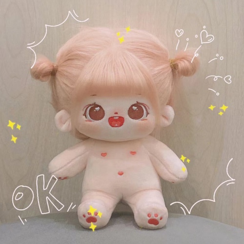 無属性 ぬいぐるみ 20cm 女の子 ピンク ツインテール ミネ 無属性 ぬいぐるみ 20cm 着せ替えぬいぐるみ 着せ替え人形 綿