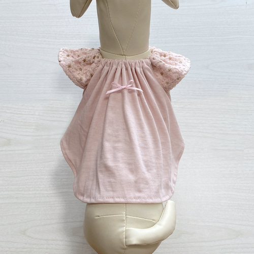 犬服 春色 桜 フリルギャザーキャミソール ペット服