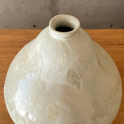 花器 壺 灰釉 *** VASE 一輪挿し・花瓶・花器 ひとつだけ 通販