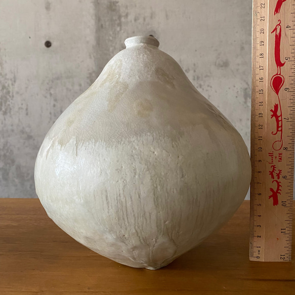 花器　壺　灰釉　*** VASE 7枚目の画像