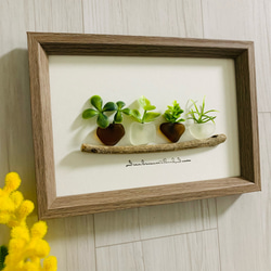 インテリア雑貨 壁掛け 置物 北欧 観葉植物 ガラスアート 玄関