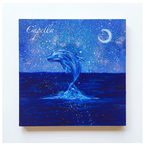 月夜の海】絵画 原画 アクリル画 絵画 nagi atelier 通販