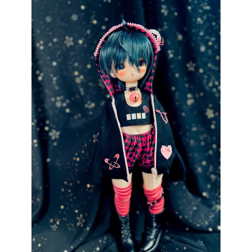 WY168 BJD 1/3　ドール衣装 セーラー服　4点セット ハンドメイド