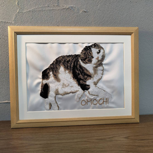 オーダーメイド フォト刺繍 ペット 愛犬 愛猫 ワンちゃん 猫