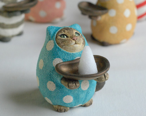 作家さんによるお茶目で可愛らしくとても雰囲気のある猫の陶器 02735f16c8e5b05ac8dd45b4cfcc92
