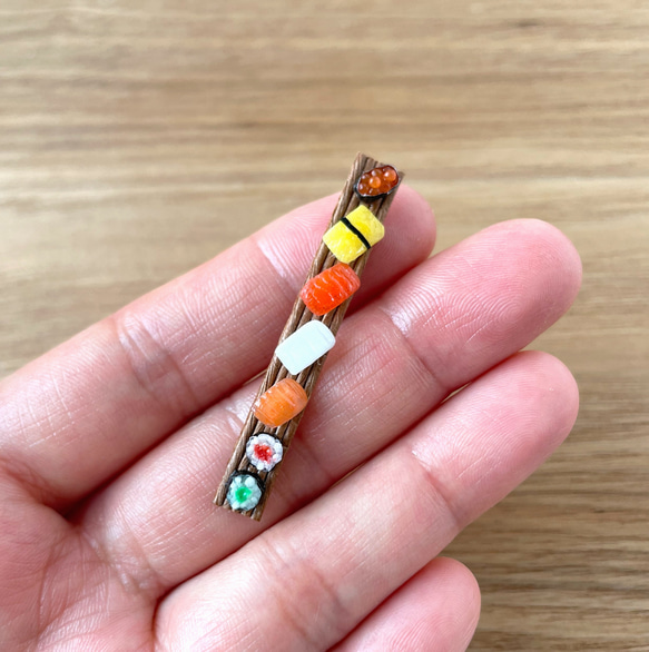 【小さなお寿司で大きなサプライズを】7種のミニチュアお寿司ボールペン　ミニチュアフード 8枚目の画像