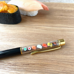 【小さなお寿司で大きなサプライズを】7種のミニチュアお寿司ボールペン　ミニチュアフード 11枚目の画像