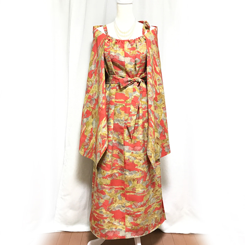 肌触りがいい 着物リメイクキャミソールドレス燕尾服セット - shinei-sw.jp 