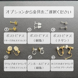 春色煌めくピアス／イヤリング 4枚目の画像