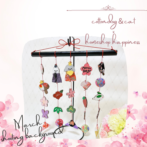 木とちりめんのつるし雛 ガーランド homeshop happiness 通販 15376168  