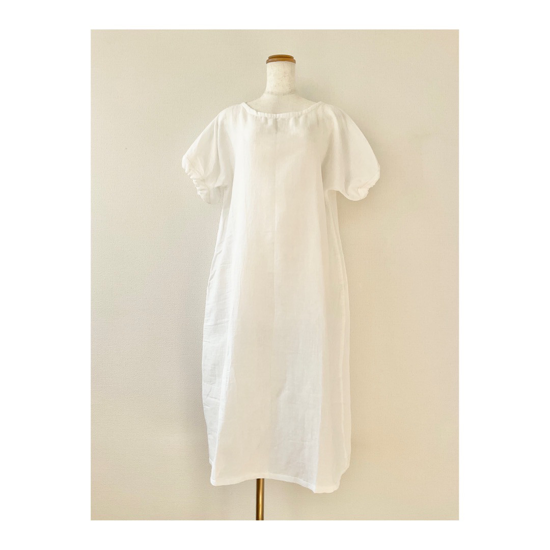 【cute】コットン100%ダブルガーゼ部屋着ワンピ