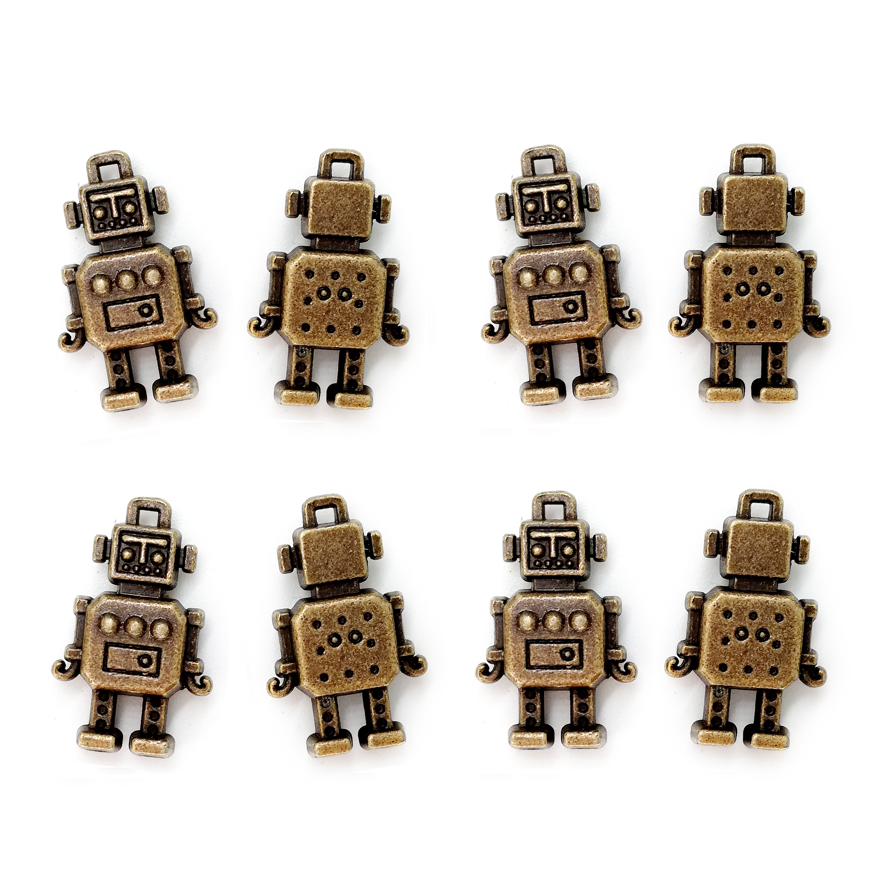 まとめ売り ロボットチャーム ハンドメイド 個性派パーツアート 全22体セット