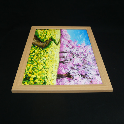 原画】油彩画「心癒される春の景色」一点物 ｜ 油絵 風景画 アート