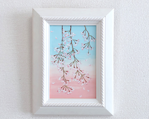油絵奈良のしだれ桜 a-1631.jpg