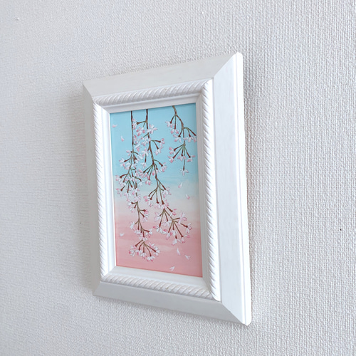 Creema限定 日本画/原画《しだれ桜》 絵画 Blancheur art 通販