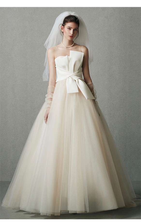 オフショルダードレス　チューブ　ウェディングドレス オフショルダードレス　チューブ　ウェディングドレス D1868001493(14400円)