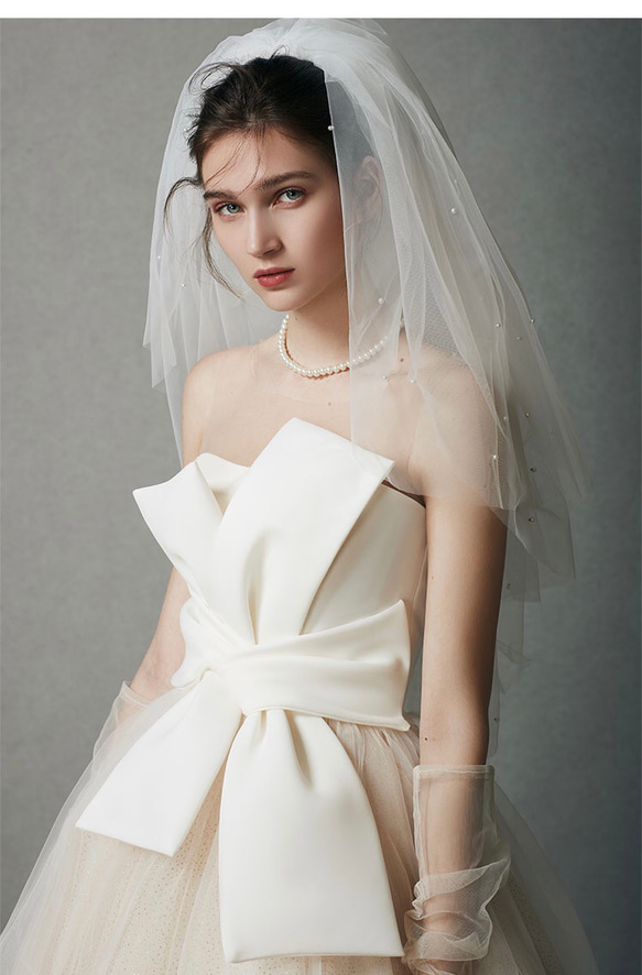 オフショルダードレス　チューブ　ウェディングドレス オフショルダードレス　チューブ　ウェディングドレス D1868001493(14400円)