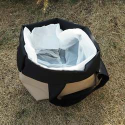 【廃漁網リサイクル】シート & ゴミ箱 になる 大きな トートバッグ 5枚目の画像