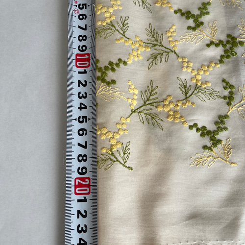 ミモザ。オリジナルレース 刺繍生地 布 レース 生地 paruphan