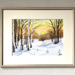 WEB限定カラー 芝桜の咲く丘」アクリル画 原画 風景画 SSMサイズ