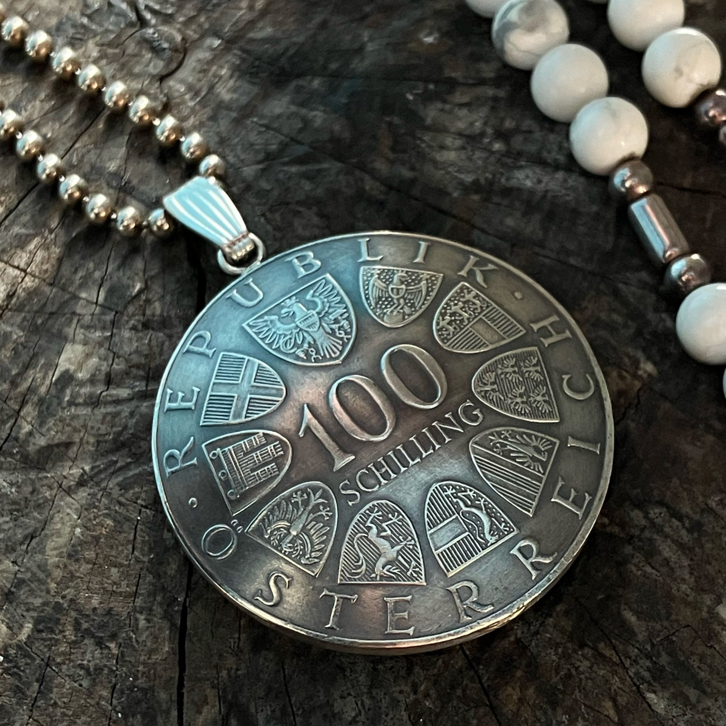 ◇アメリカ 銀貨 1926年 カットコインネックレス