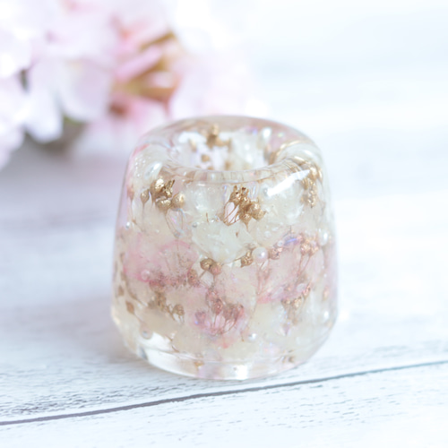 ♥専用♡*固まるハーバリウム*桜ペン立て*桜歯ブラシ立て*
