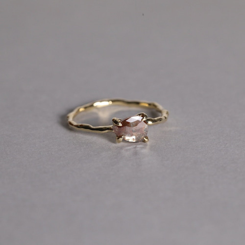 本物 K18 ダイヤモンド付 0.37カラット 指輪 27号 約13.5g